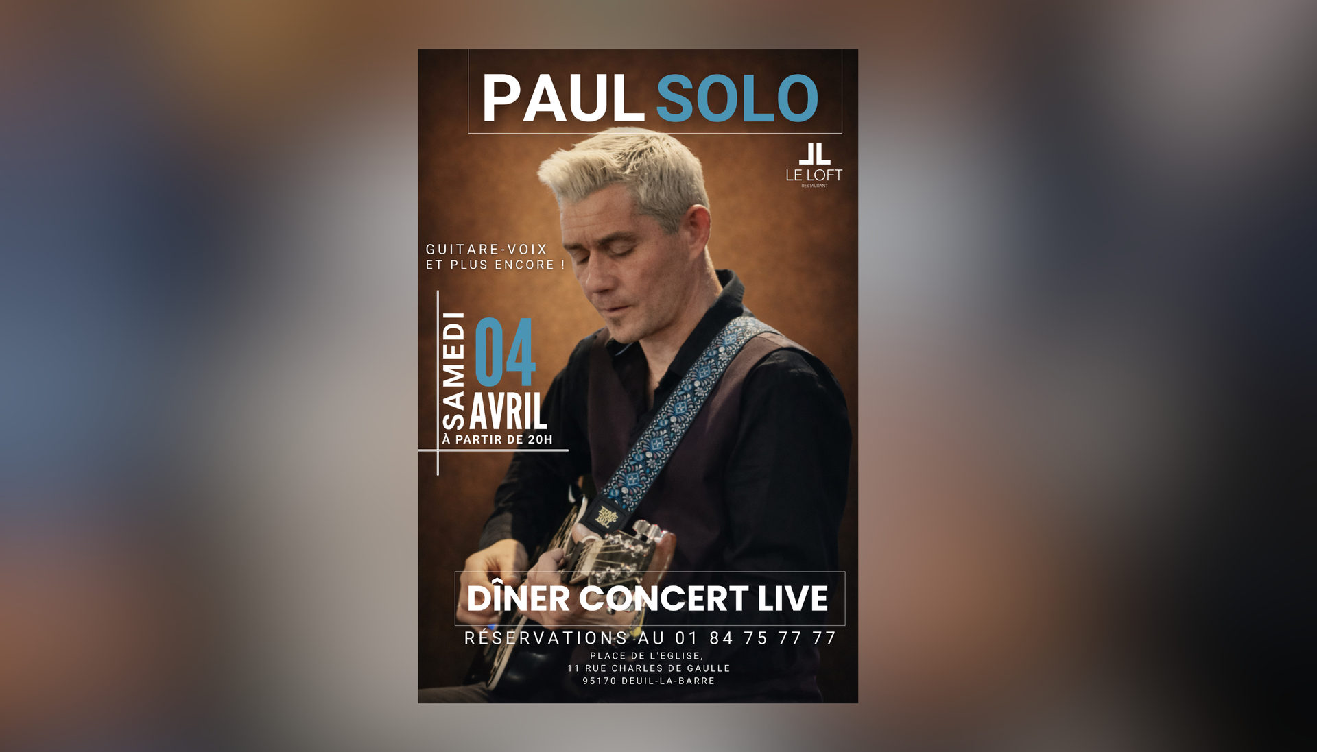 Concert live le loft restaurant à deuil la barre