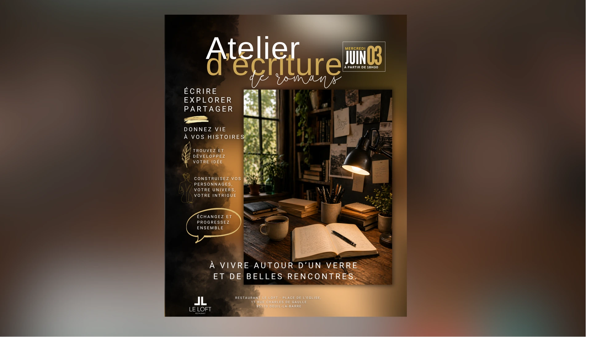 RESTAURANT LE LOFT À DEUIL LA BARRE