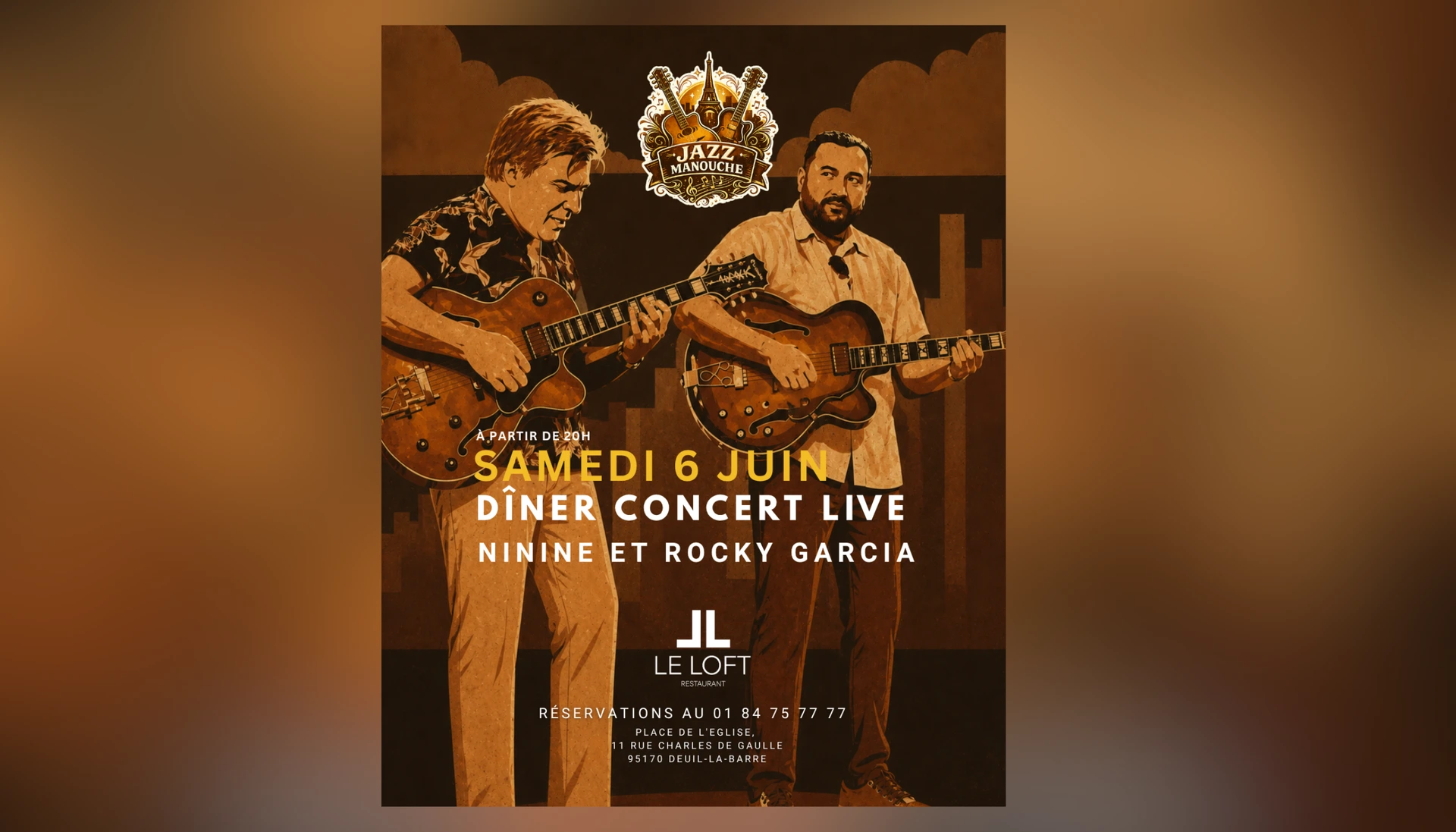 soirée live restaurant le loft à deuil la barre